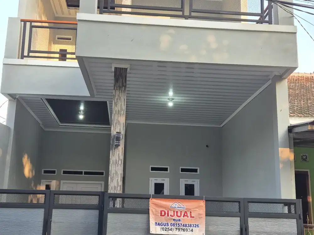 Rumah mewah 2 lantai kota serang bangunan baru