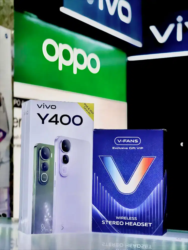 Vivo Y400 16/256 New Segel Garansi Resmi Vivo Free TWS COD Free Ongkir