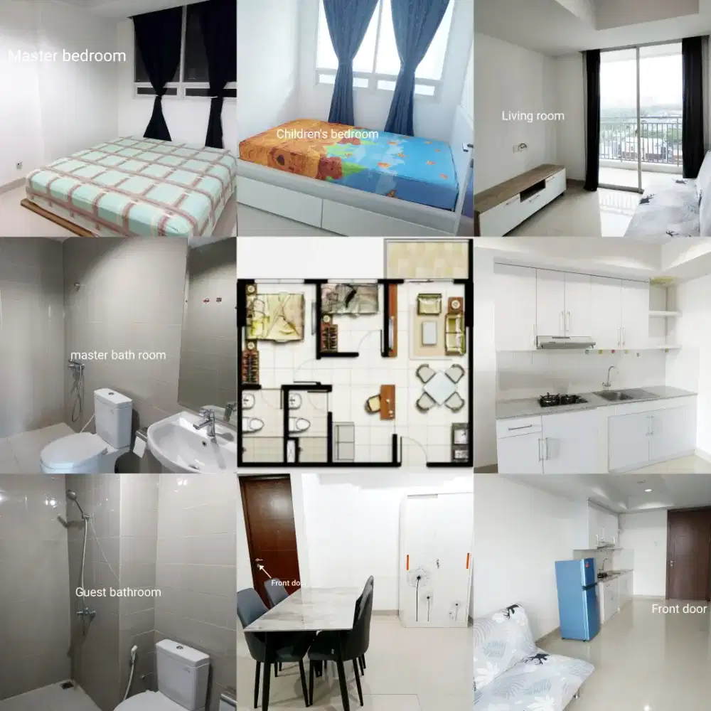 Disewakan apartemen area Kemayoran Jakarta- Springhill 2 kamar luas