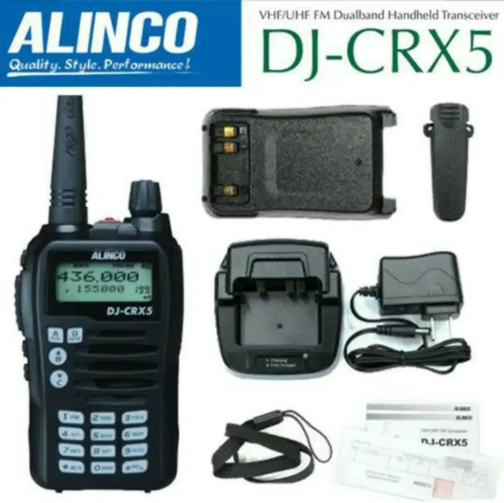 Alinco DJ-CRX5 VHF UHF FM radio HT