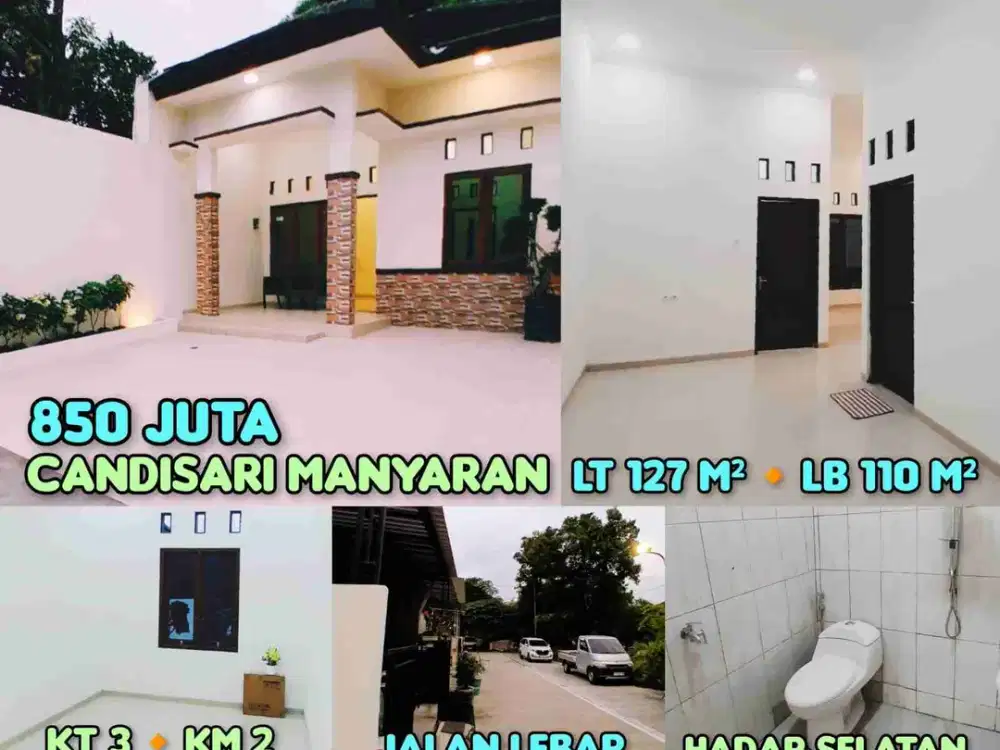 DIJUAL RUMAH BARU CANDISARI MANYARAN SEMARANG