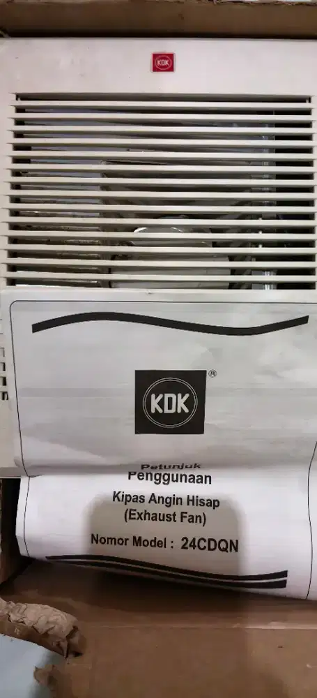 KDK exhaust fan baru cuma dus uda rusak