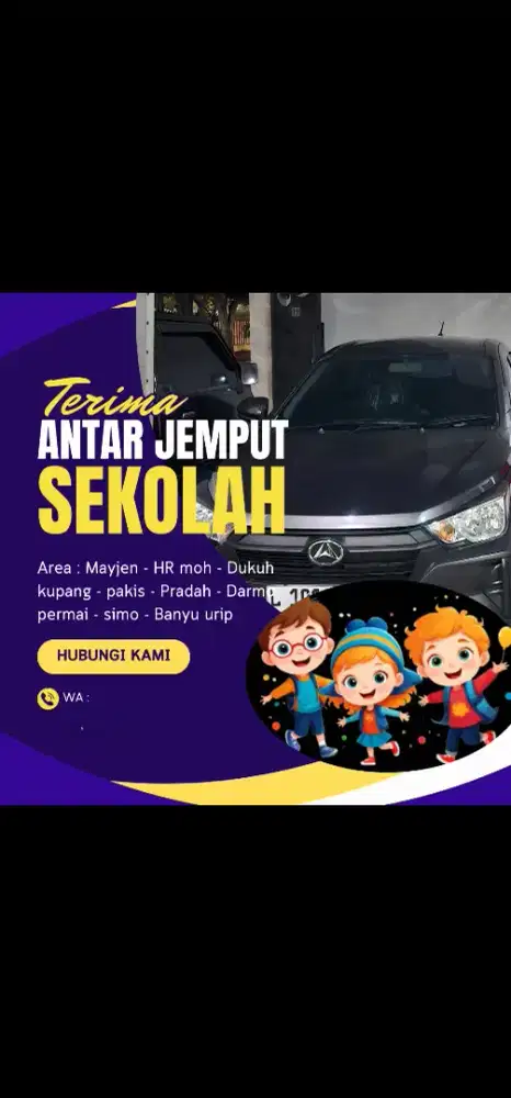 ANTAR JEMPUT SEKoLAH DAN KARYAWAN