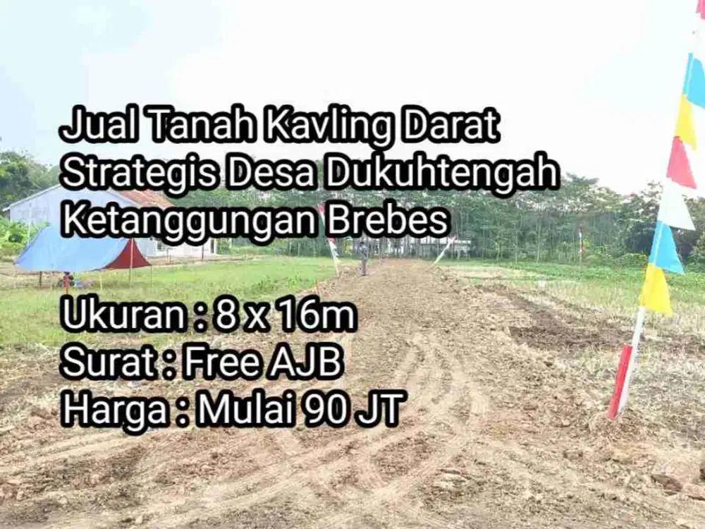 Tanah Kavling Darat Strategis & Jarang Ada Di Desa Dukuhtengah Brebes