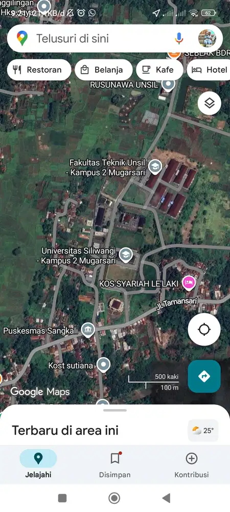 Investasi menjanjikan,Tanah dekat kampus UNSIL 2