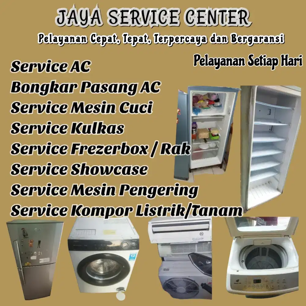 Service AC Kulkas Frezerbox Servis Mesin Cuci Bongkar Pasang AC Taman