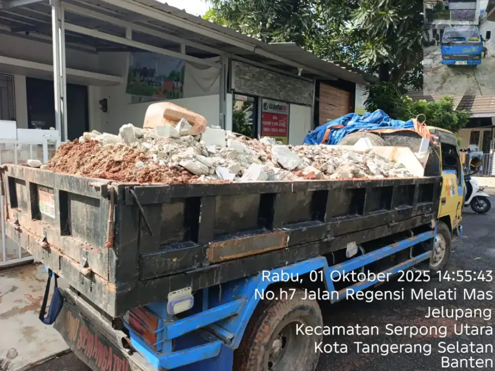 Jasa angkut puing dan buang sampah