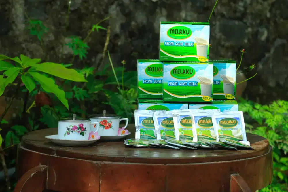 Susu kambing MILKKU Kemasan dos isi 10 sachet