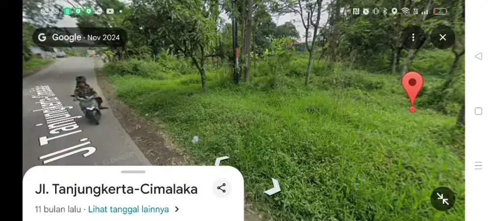 1 menit exit tol CIMALAKA, pinggir jalan besar