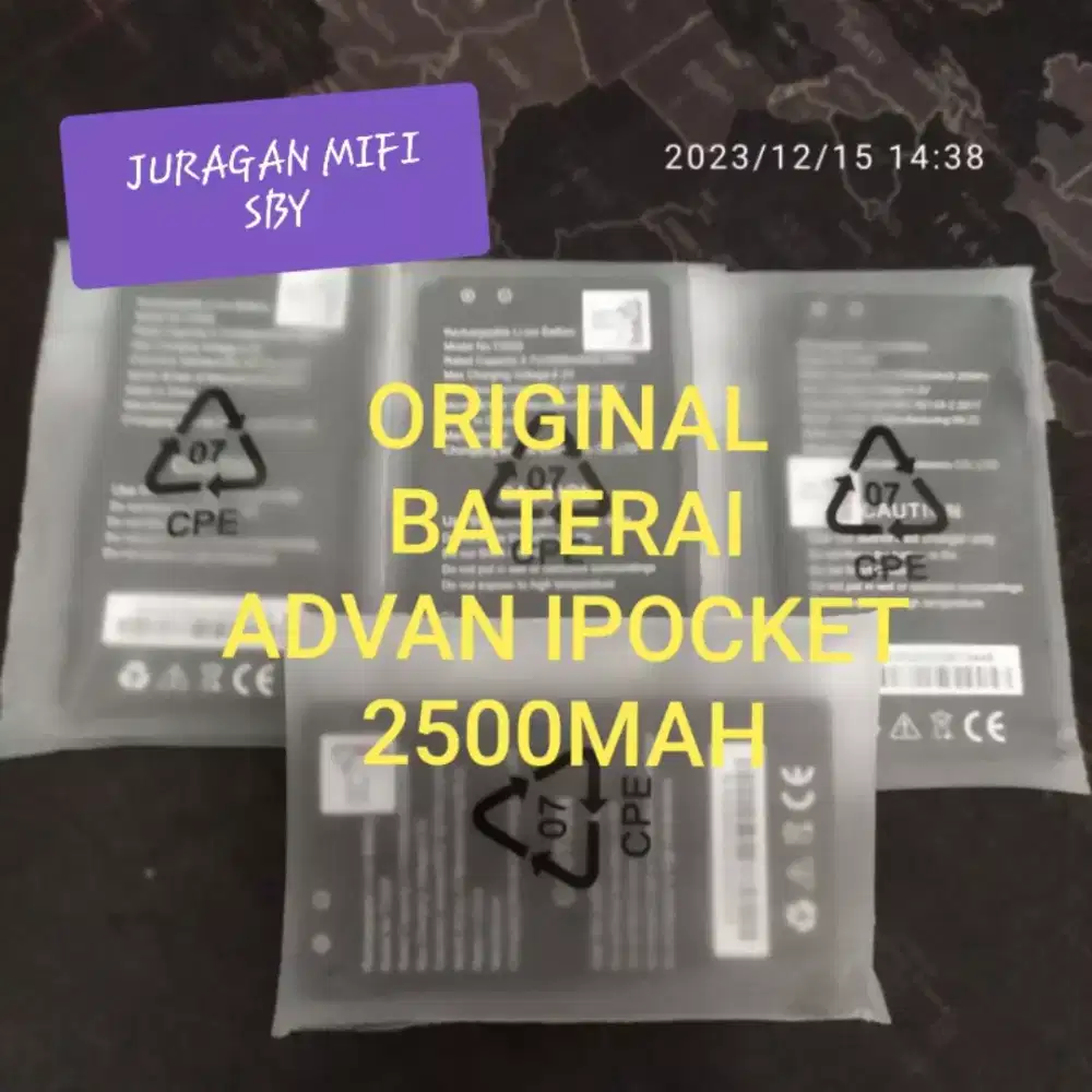 ORIGINAL BATERAI MIFI MODEM WIFI ADVAN MF01 IPOCKET 2500MAH