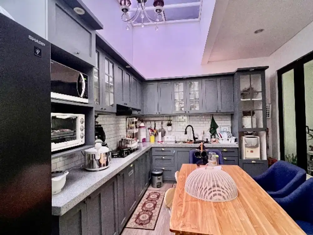 rumah cantik full furnish siap huni di cluster asera harapan indah