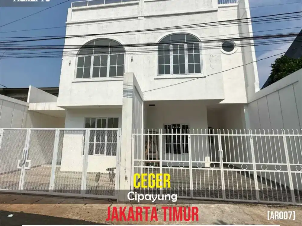 Rumah Dijual Bergaya Mediterania Klasik Di Ceger, Cipayung, Jakarta Timur Dekat Gerbang Tol [AR007]