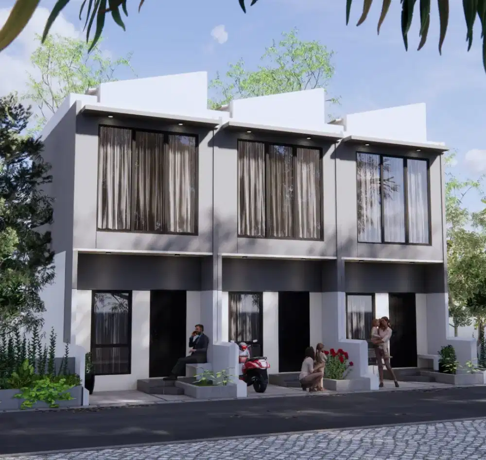 Rumah 2 lantai non carport modern di mangga dua selatan jakarta pusat
