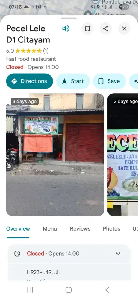 Cari staf pecel pondok petir curug sawangan bojongsari karyawan depok