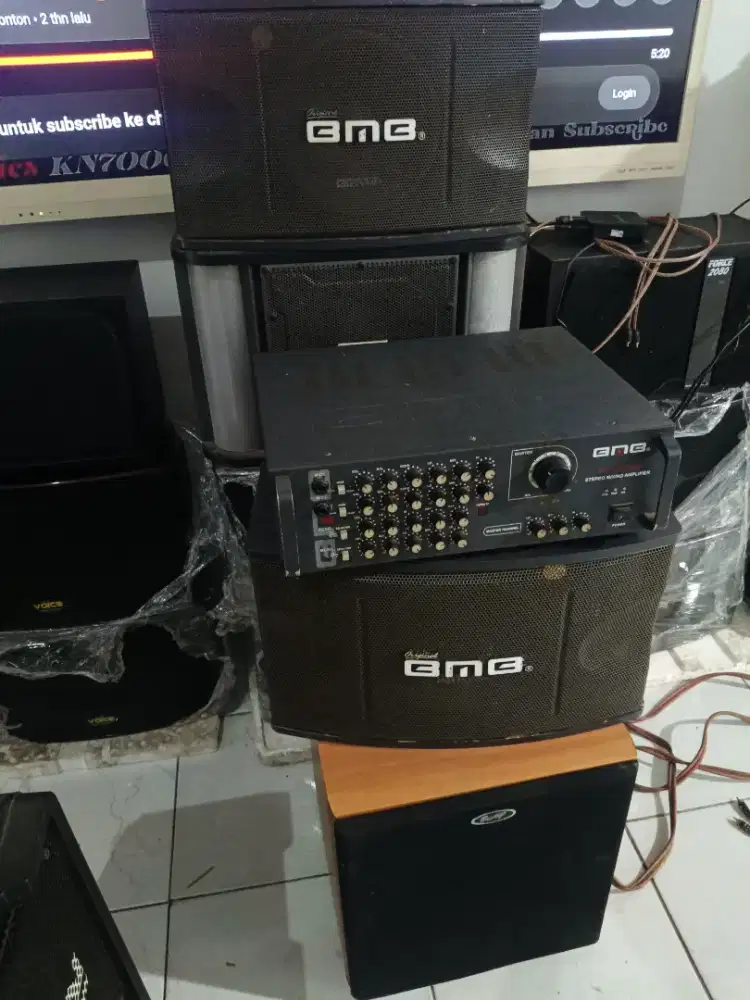 Jl CPT 1 set Audio karoke BMB ..ampli.spiker. Sub wofr aktif 12 in
