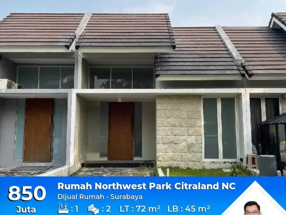 Murah, Rumah Northwest Park Citraland dekat Clubhouse Blok NC