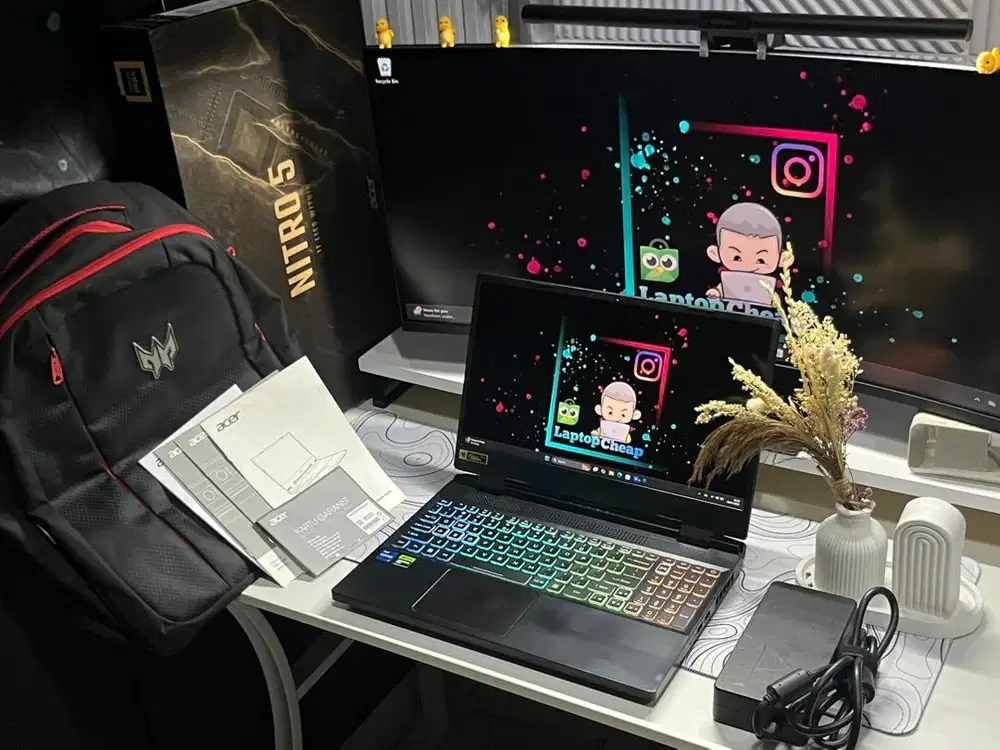 Acer Nitro 5 RTX 4060 140Watt i7 12650H 165Hz Second Likenew