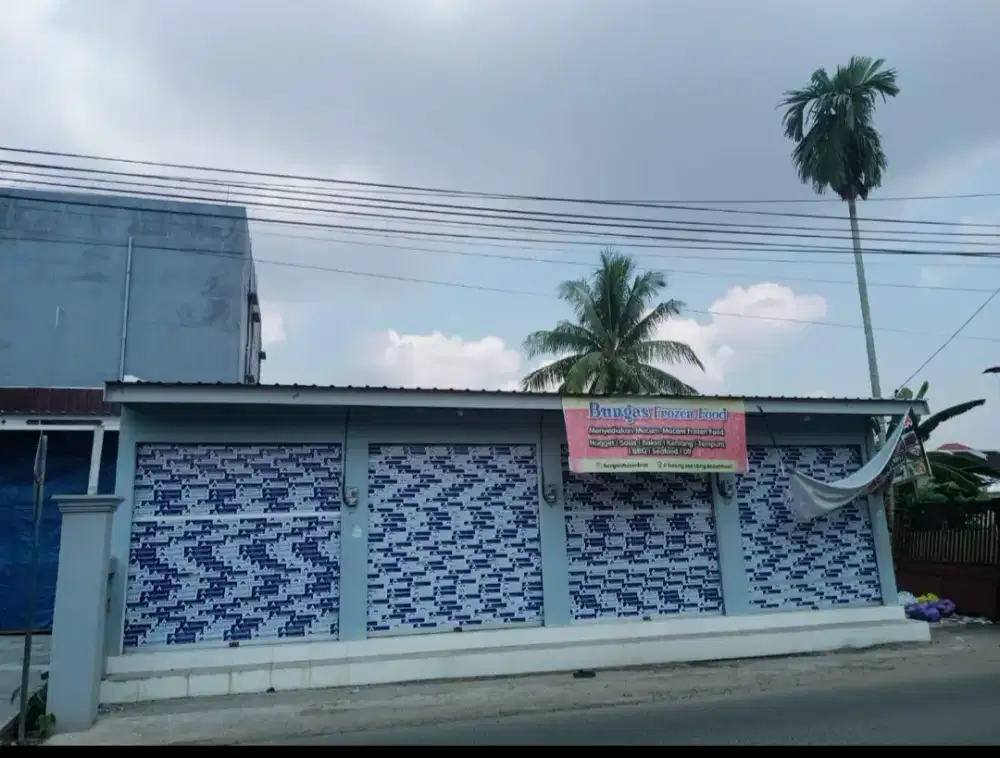 Dijual Toko + Tanah Kosong di pinggir jln samping mesjid nahdatussalam