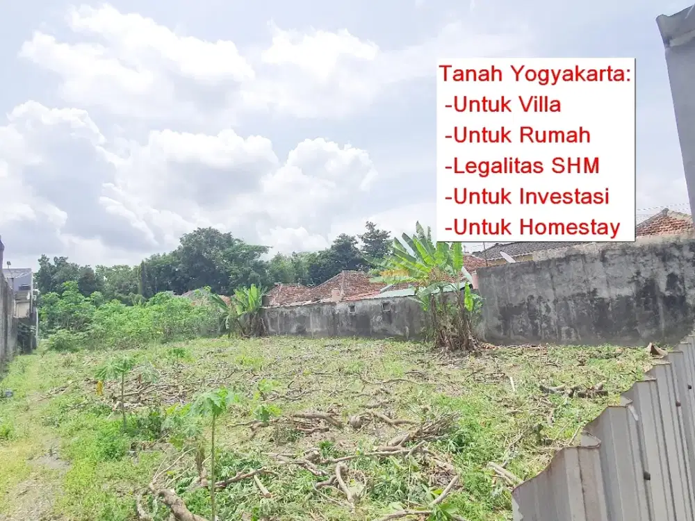 7 Menit Kampus UGM, Tanah Strategis di Jl. Lempongsari