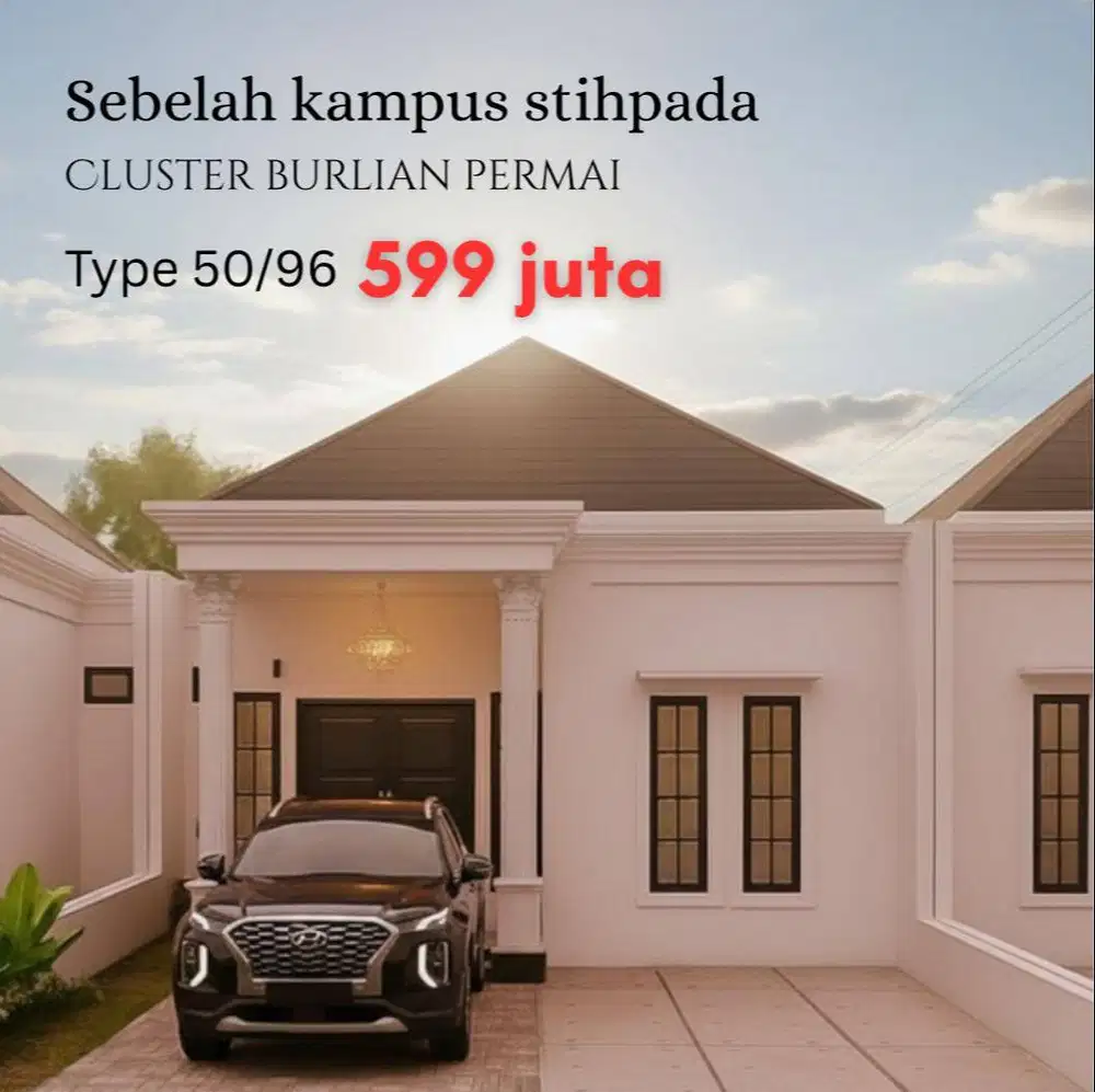 Promo Gila! Cashback Rumah Cluster Bulan Ini Aja!