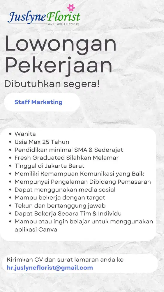 Lowongan Kerja Marketing