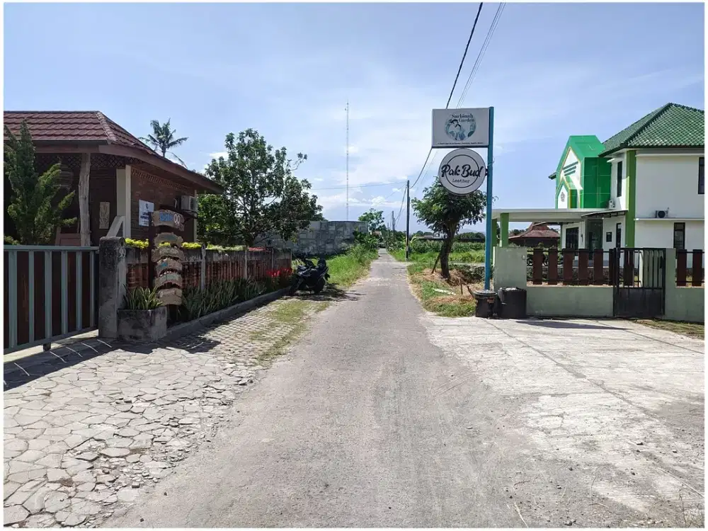 Dekat Jl Kaliurang KM 8  View Sawah Tanah Jogja Murah