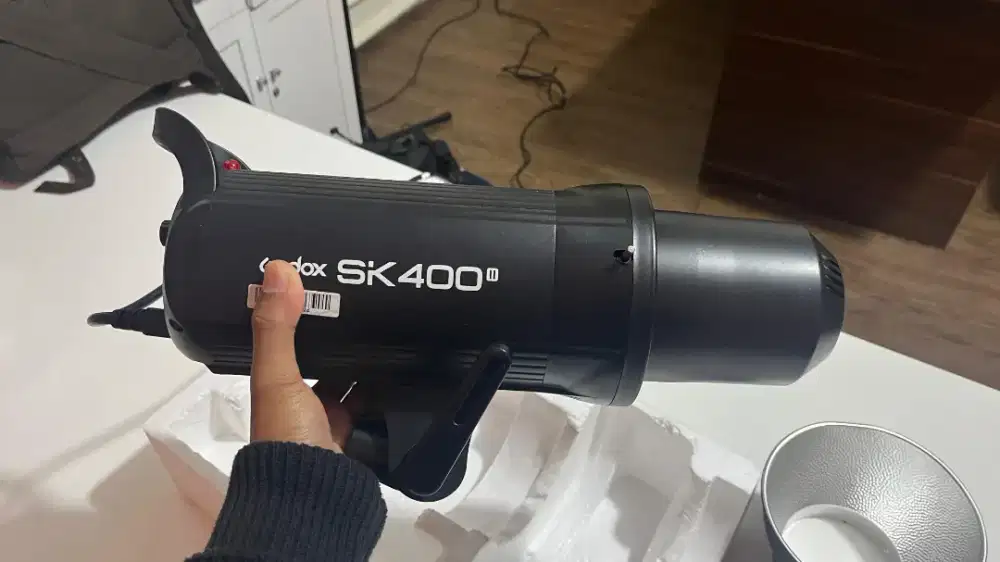 Lampu GODOX sk400 Soft box stand