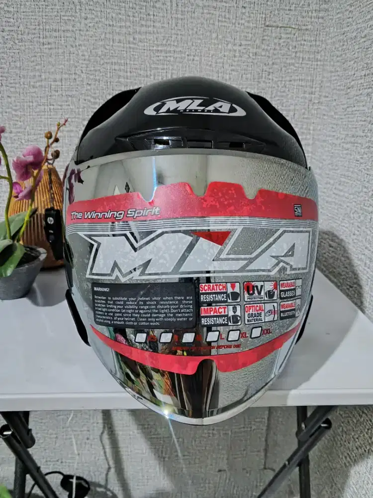 Helm MLA Zenit Hitam Glosy
