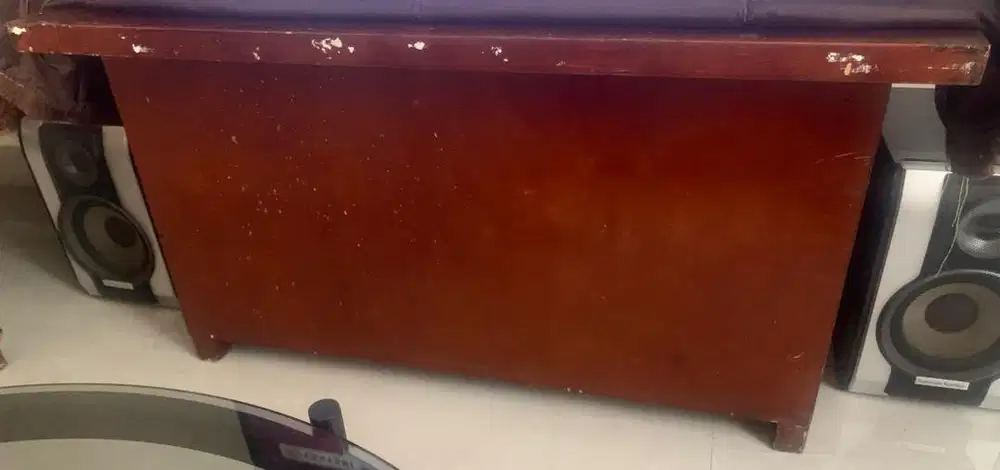 Meja tamu dari kayu jati kokoh berat