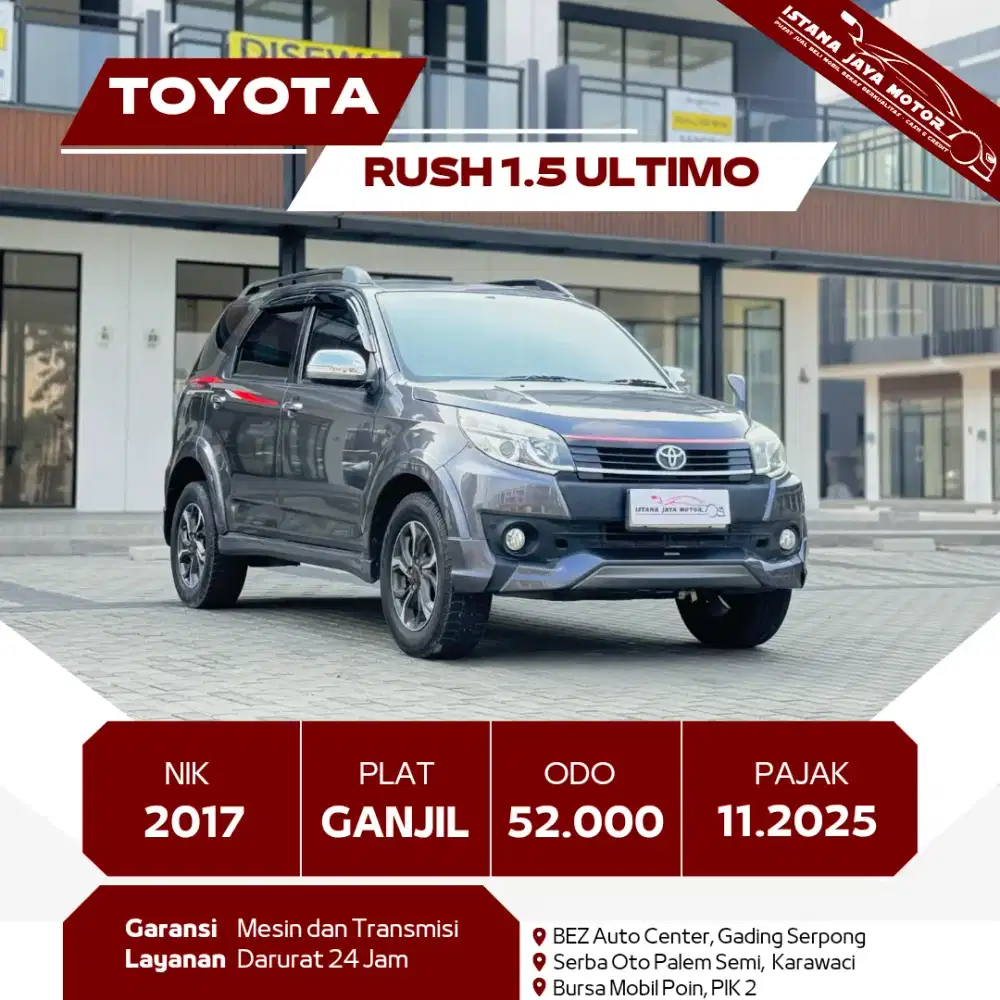 [TDP 15JT] TOYOTA RUSH 1.5 ULTIMO MT 2017