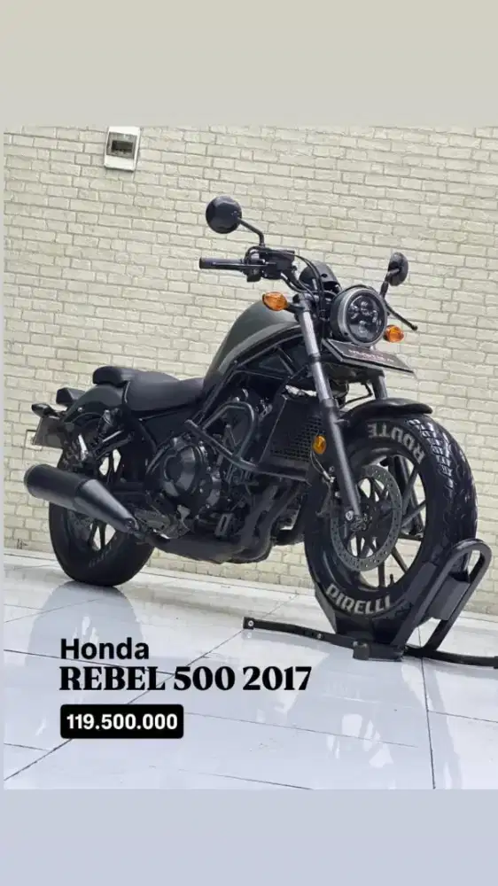 Honda Rebal CMX 500 2017 odo masih 24 nopol N malang kota