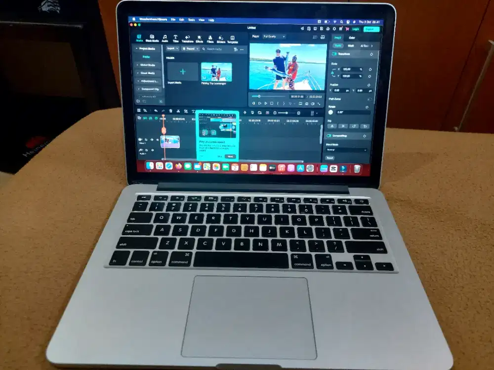 Macbook Pro Retina Mid 2014 Core i5 Storage 128 ssd, Memory 8gb