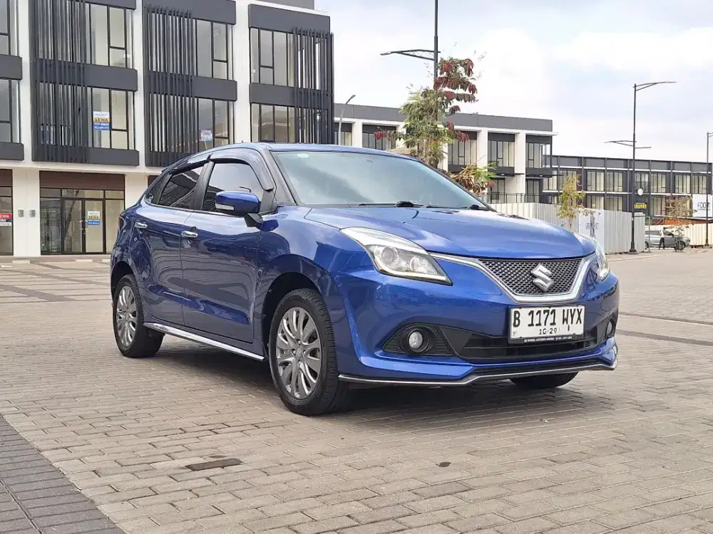 Suzuki Baleno Manual 2017 Bensin Biru Metalik Tangan Pertama