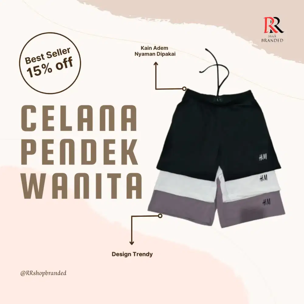 Celana kolor pendek serba guna untuk aktivitas sehari hari