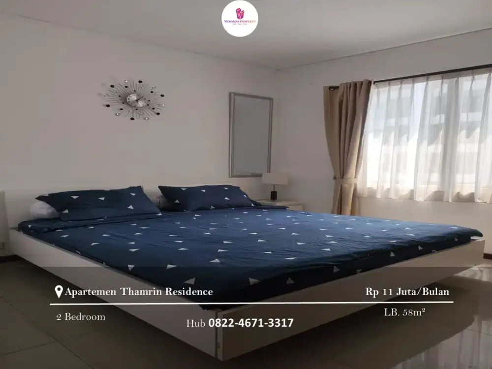 Disewakan Apartement Thamrin Residence 2BR Full Furnished Tower E