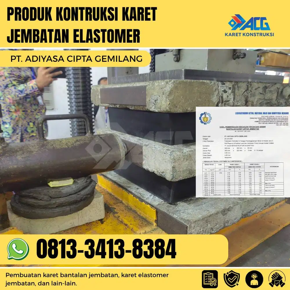 Produk konstruksi karet jembatan elastomer