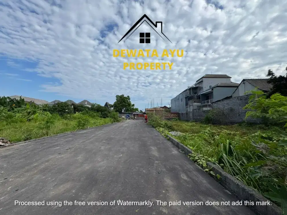 LAHAN JUAL LUAS 1 ARE HADAP TIMUR COCOK UNTUK VILLA DI SEKAR SARI KERTALANGU