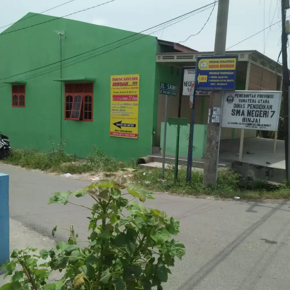 Dijual Cepat Tanah darat Strategis Binjai lebar 9x23m Cuma 150jt