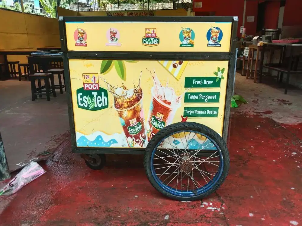 Gerobak Es Teh Poci Siap Pakai Jualan (Nego)