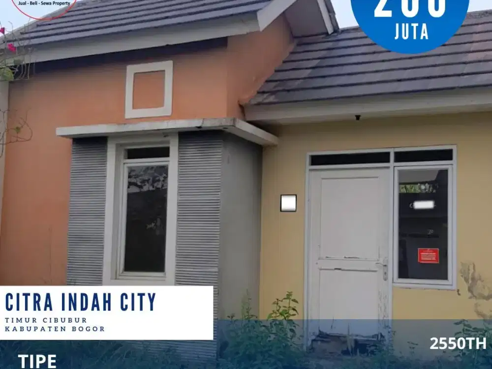 Dijual rumah dicitra indah city bogor rumah tinggal poles siap huni