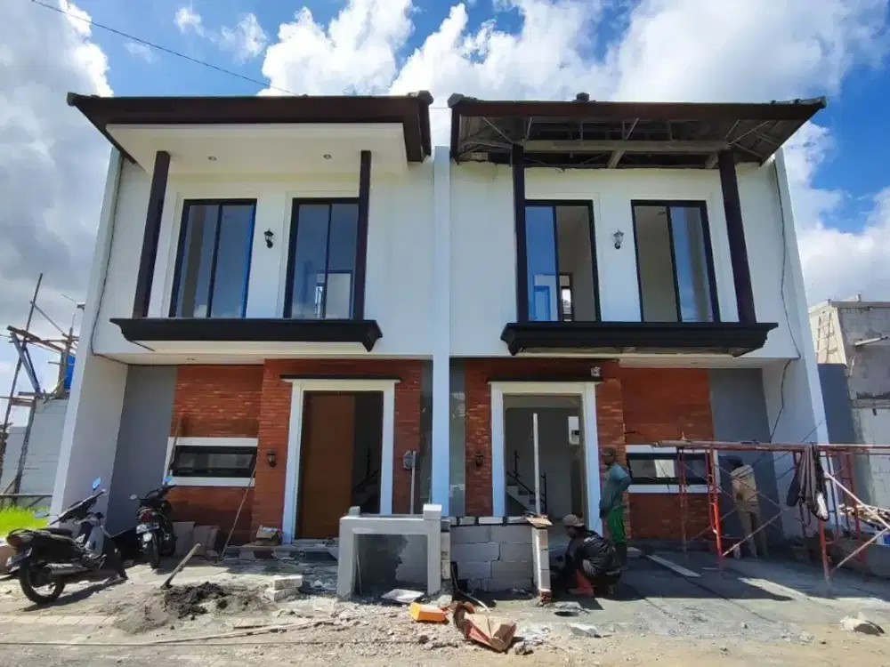 Rumah villa kota batu BONUS private pool gaya jawa modern