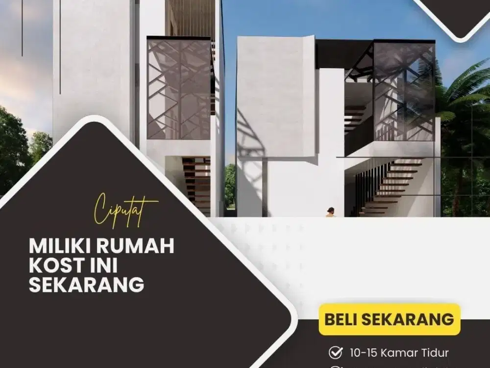 JUAL Kosan 10 KAMAR, Dekat KAMPUS UIN, Ciputat, Kota Tangerang Selatan