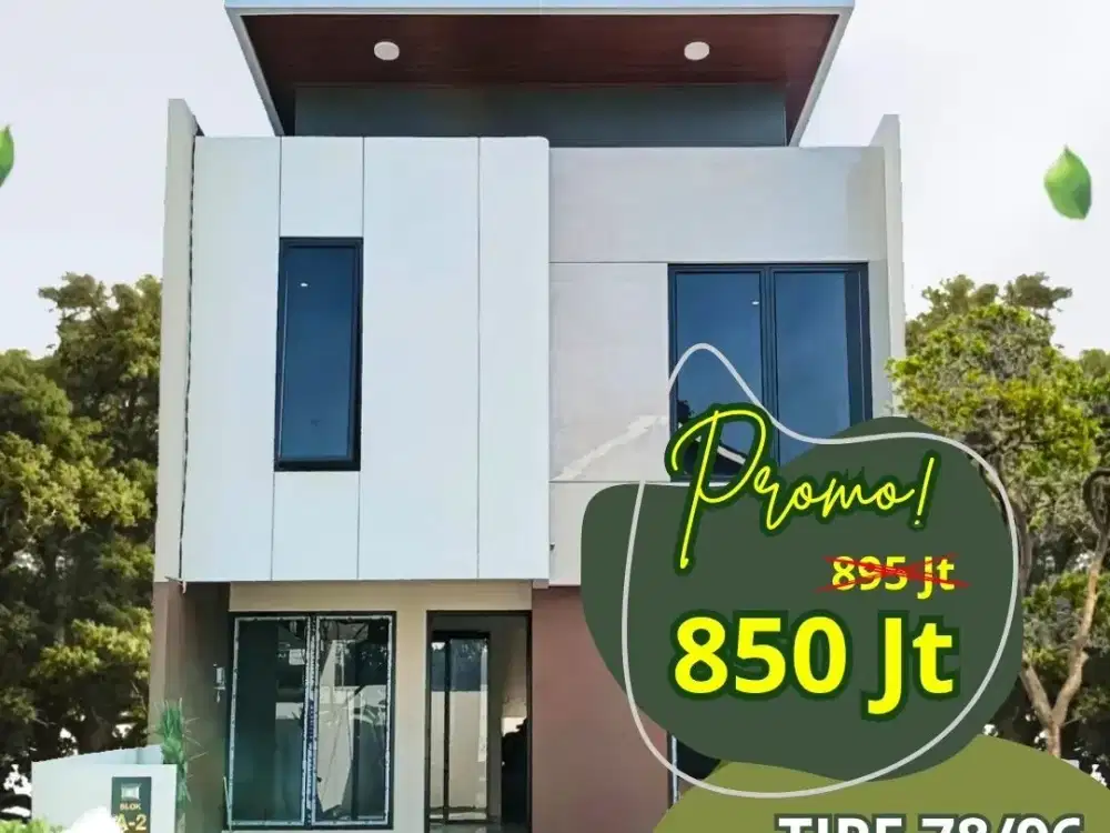 Rumah 2 Lantai Bonus melimpah City Leaf Banyumanik Turun Harga 850Jt