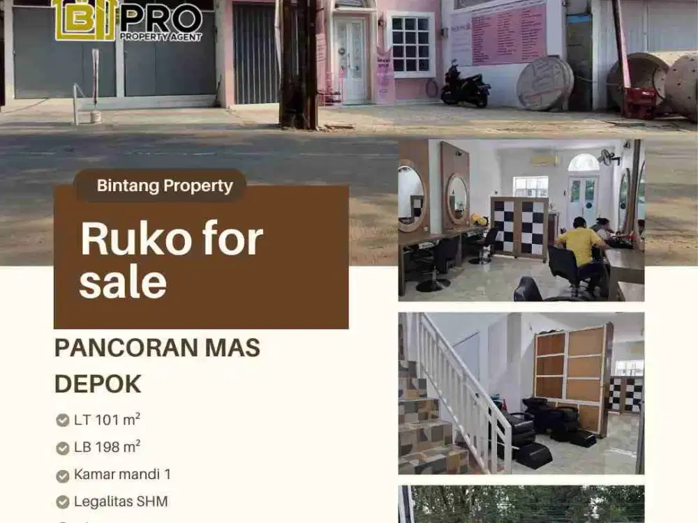 Dijual Ruko Ex Salon+Butik di Pancoran Mas, Depok
