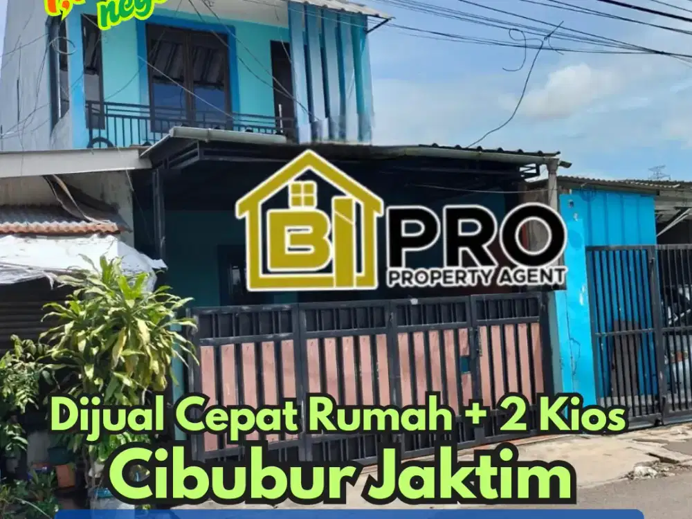 Turun Harga Rumah bonus kios di Cibubur Jakarta