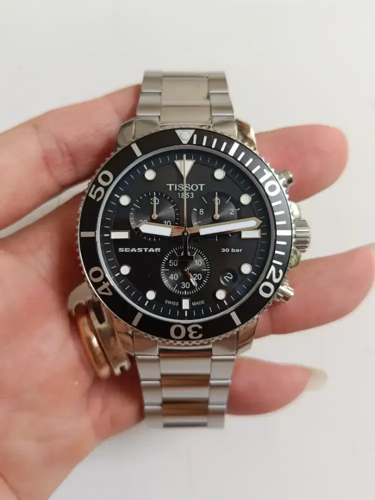 T!ssot seastar 1000 chronograph T120.417 original bekas sangat bagus