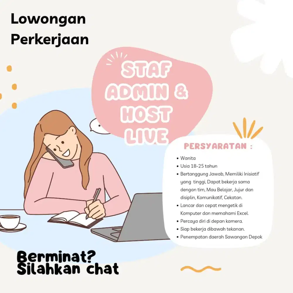 Loker admin depok