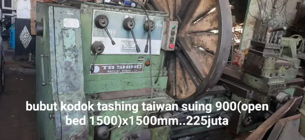Mesin bubut, tekuk/potong plat,pon