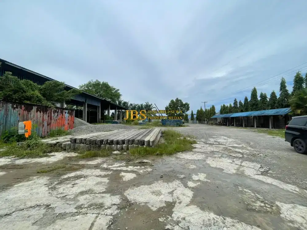 Jual Tanah Kosong Cocok Untuk Bangun Gudang di Jalan Pertahanan/Jl. Martabe - Patumbak