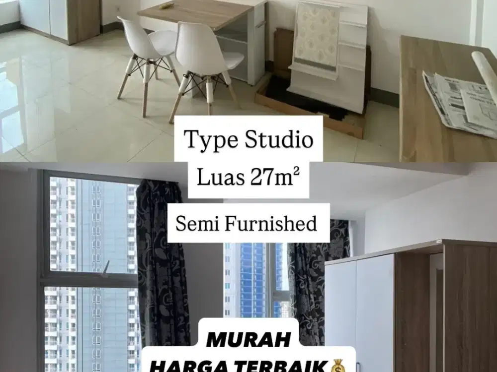 Apartemen Anderson Pakuwon Studio Semi Furnish dkf Benson
